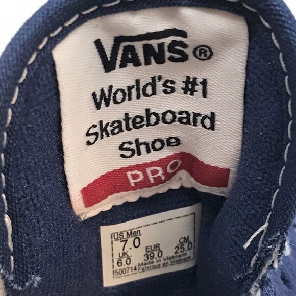 NEW Vans Old Skool Pro Sty Navy/Classic White Men's 7M Skateboarding Casual Shoe - Picture 10 of 12